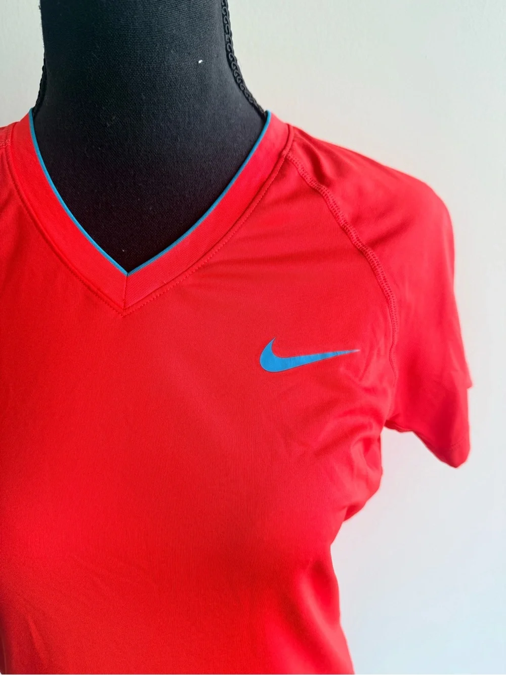 Nike Pro Combat Women’s Bright Red/Orange Dri-Fit Tee